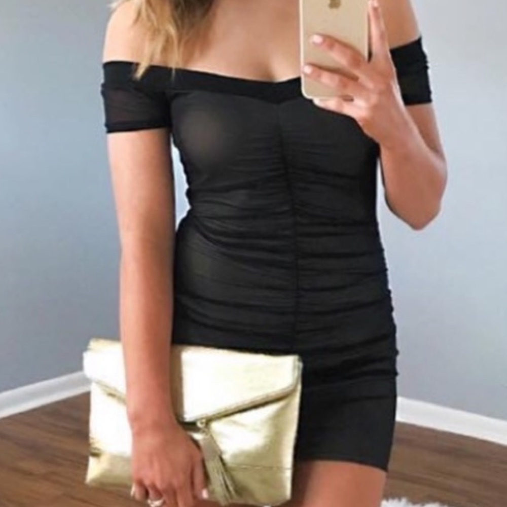 Ruched Mini Dress